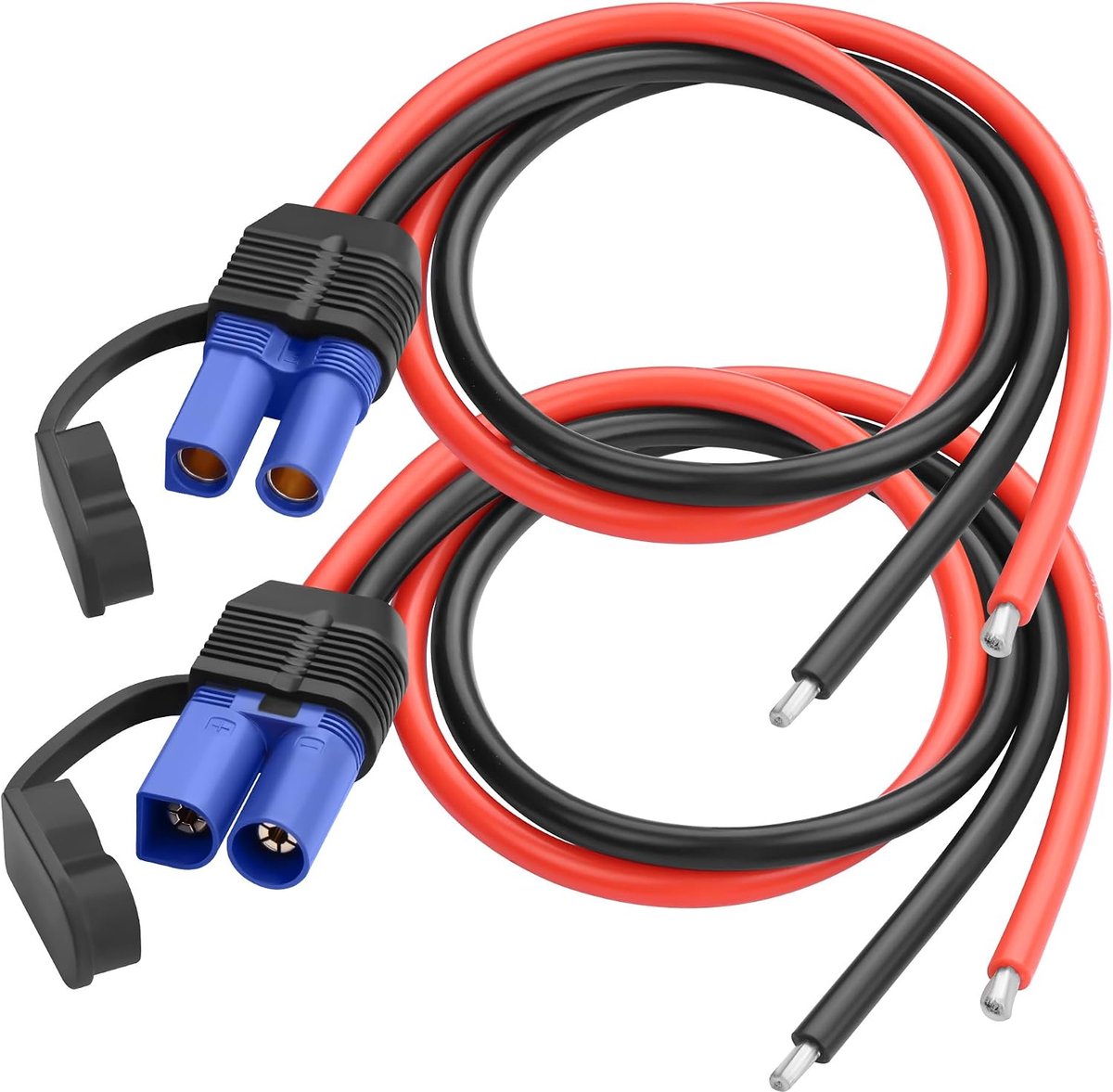 EC5 connector kabel 50CM - 10AWG 50A - mannelijke vrouwelijke banaan plug - anti-reverse ontwerp - ShopVlot