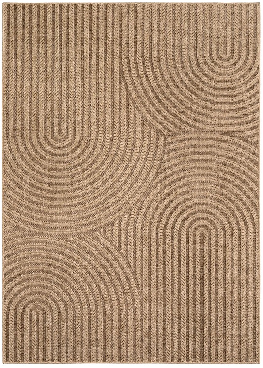 Dutch XXL Buitenkleed | Timber | Bogen | Beige | 140x200 cm | Buitentapijt | Tuintapijt