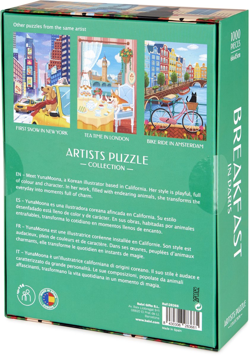 Balvi Puzzel Parijs Ontbijt 1000 pcs