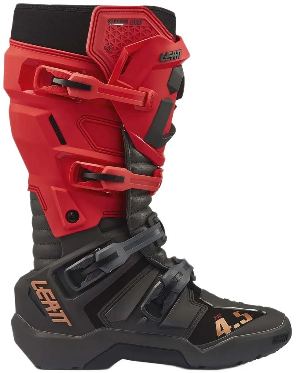 Leatt 4.5 Enduro Evo Off-road Laarzen Rood,Zwart EU 43
