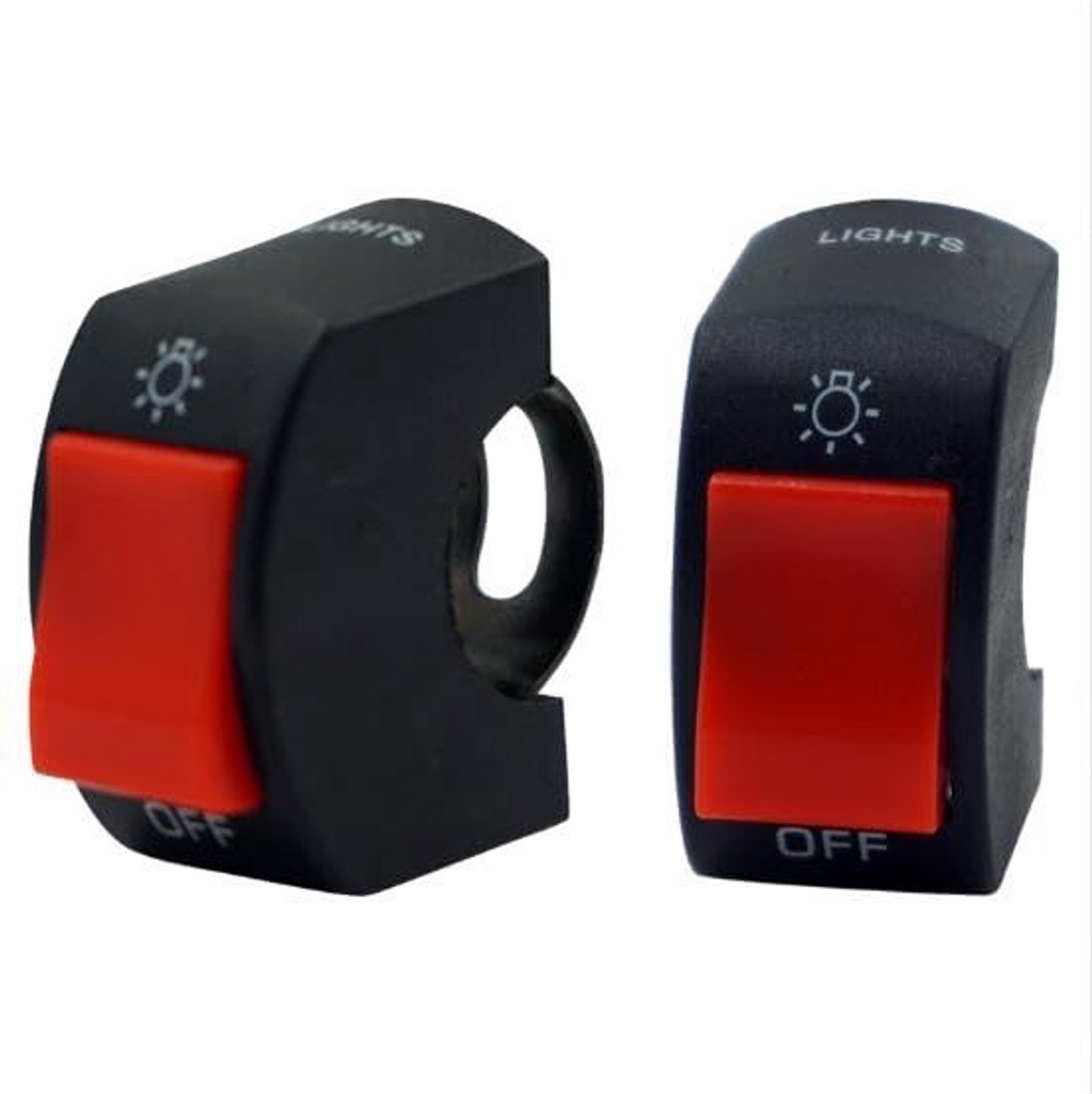 3 Stuks Motorrijders Accessoires - LED Koplamp Schakelaar met Uitfunctie