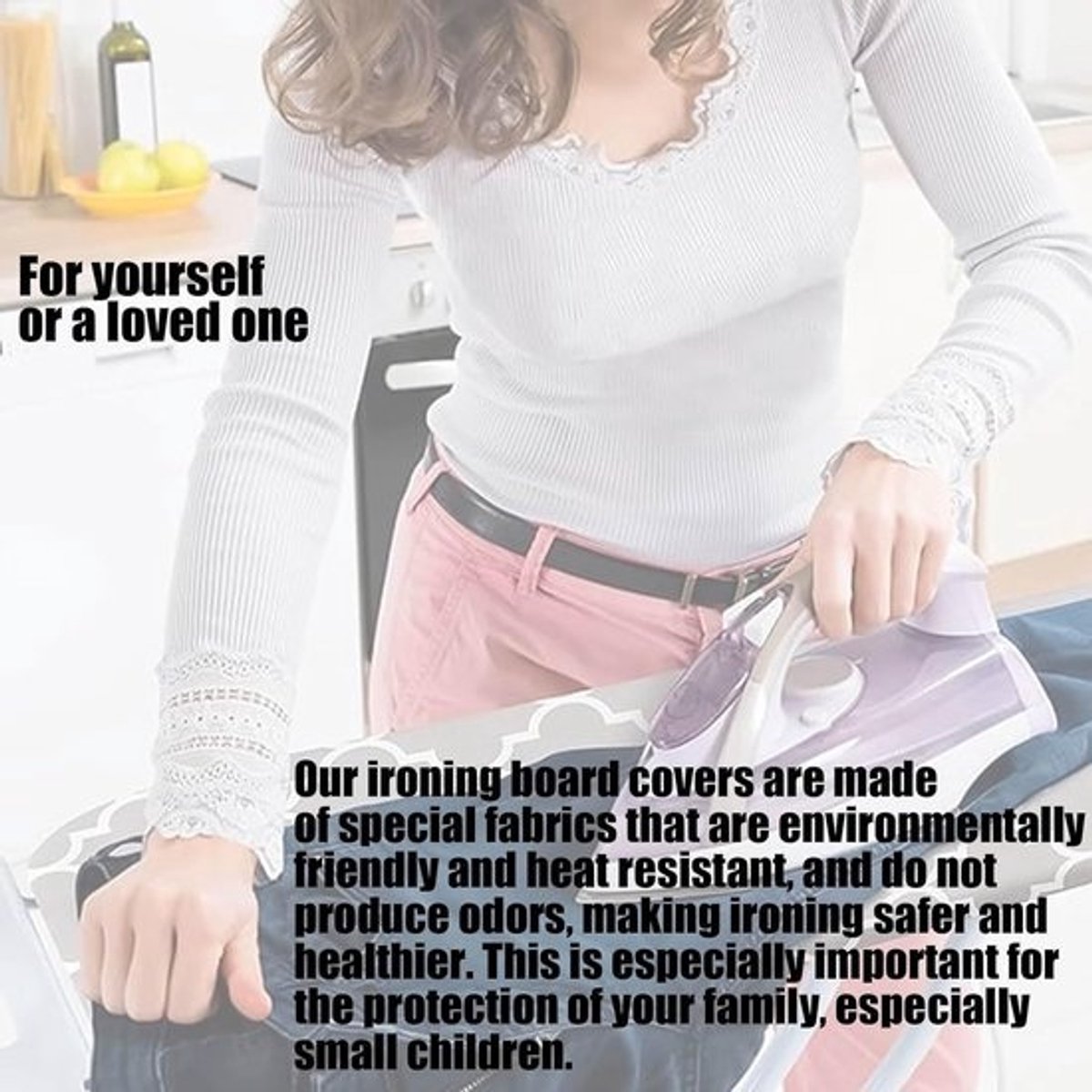 Strijkplankhoes - Strijkplankovertrek Strijkplankdoek - Strijken van Kleding - Met Schuimvulling - 92cmx43cm - Spring