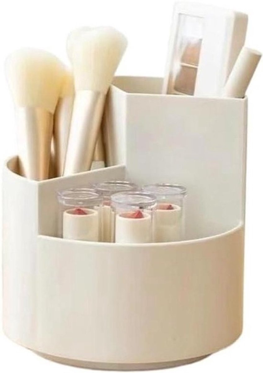 Make-up doos organizer - Cosmetica opberger - Bureau organiseren - Geclassificeerde opslag - 100x100x100 millimeter - Wit