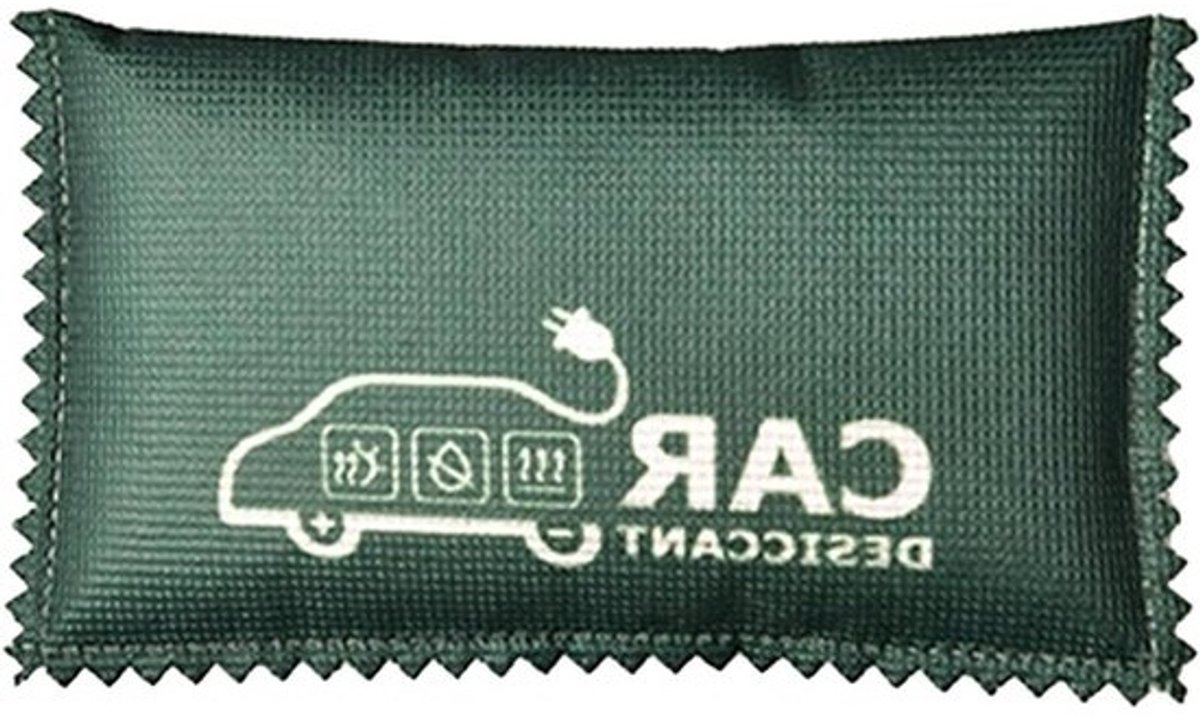 Luchtontvochtiger Auto - Vochtvreter Auto - Condens Vrij Houden - Kleurindicator Vocht - 13 x 8 cm - Grijs