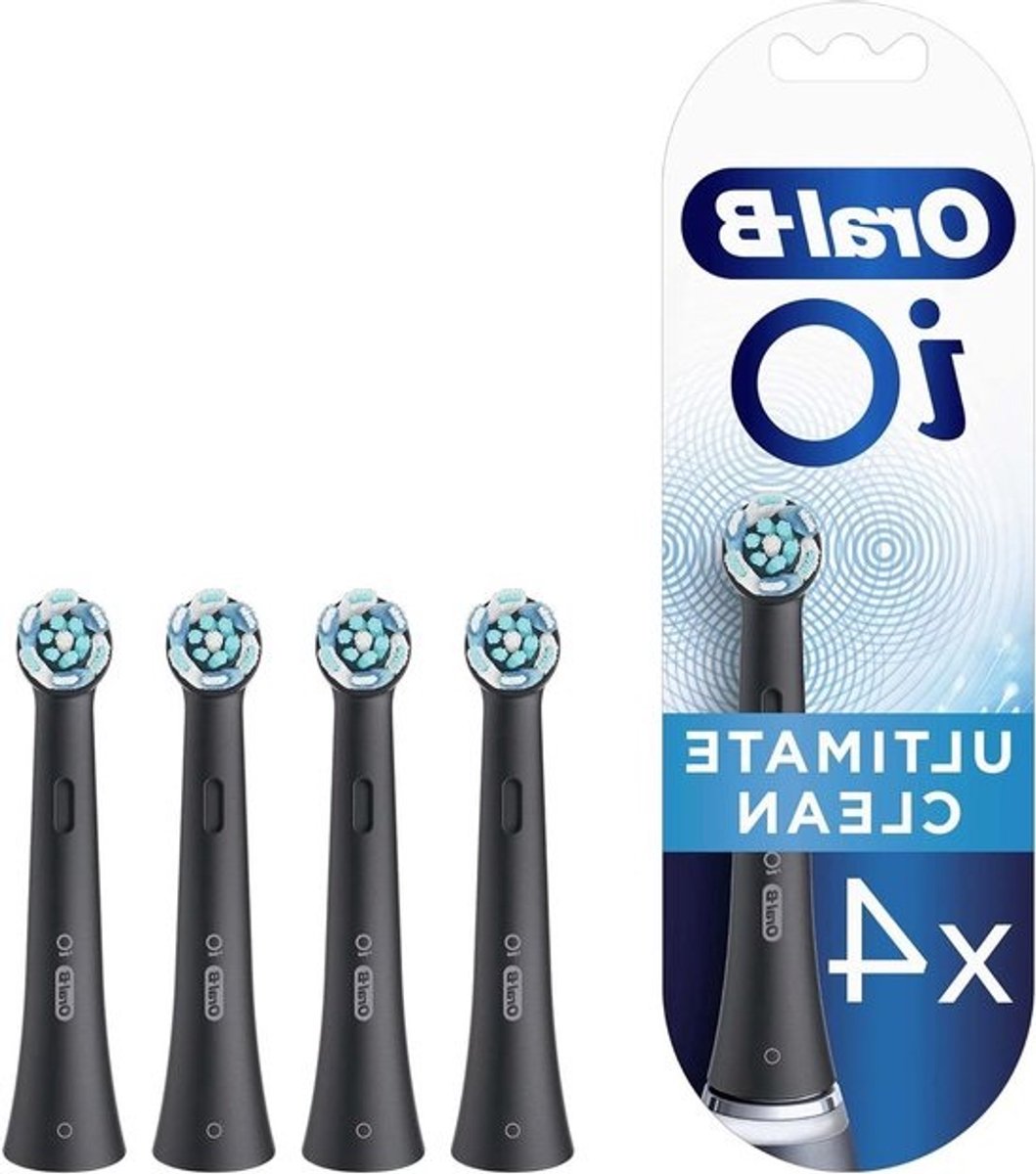 Vervangende Borstelkoppen - Tandenborstel Opzetstukken - Dagelijkse Mondhygiëne - Ultimate Clean Technologie - 4 Stuks - Zwart