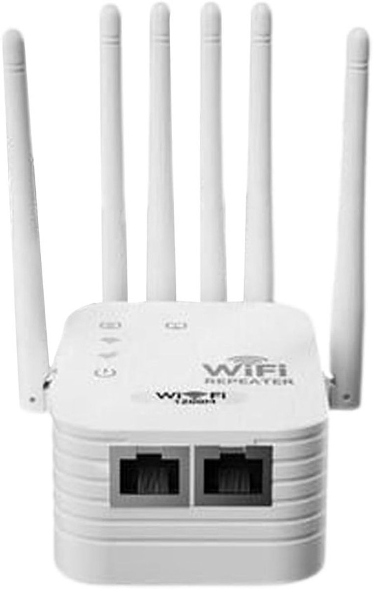 Wifi Versterker - Signaalbooster Extender - Internet Uitbreiden - Plug-and-Play Installatie - 1115 vierkante meter - Wit