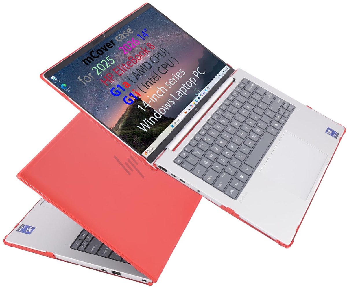 Laptop Sleeve voor 14" HP EliteBook 8 G1a | G1i - Rood
