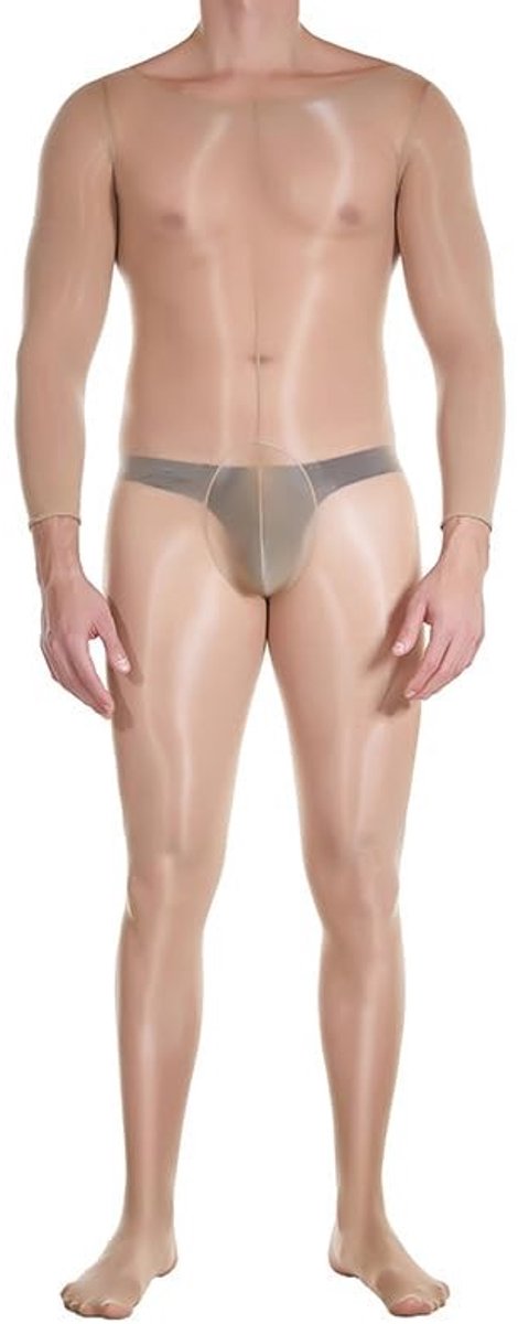 Full Body Tights Jumpsuit - Elastisch en stijlvol - Nude - M