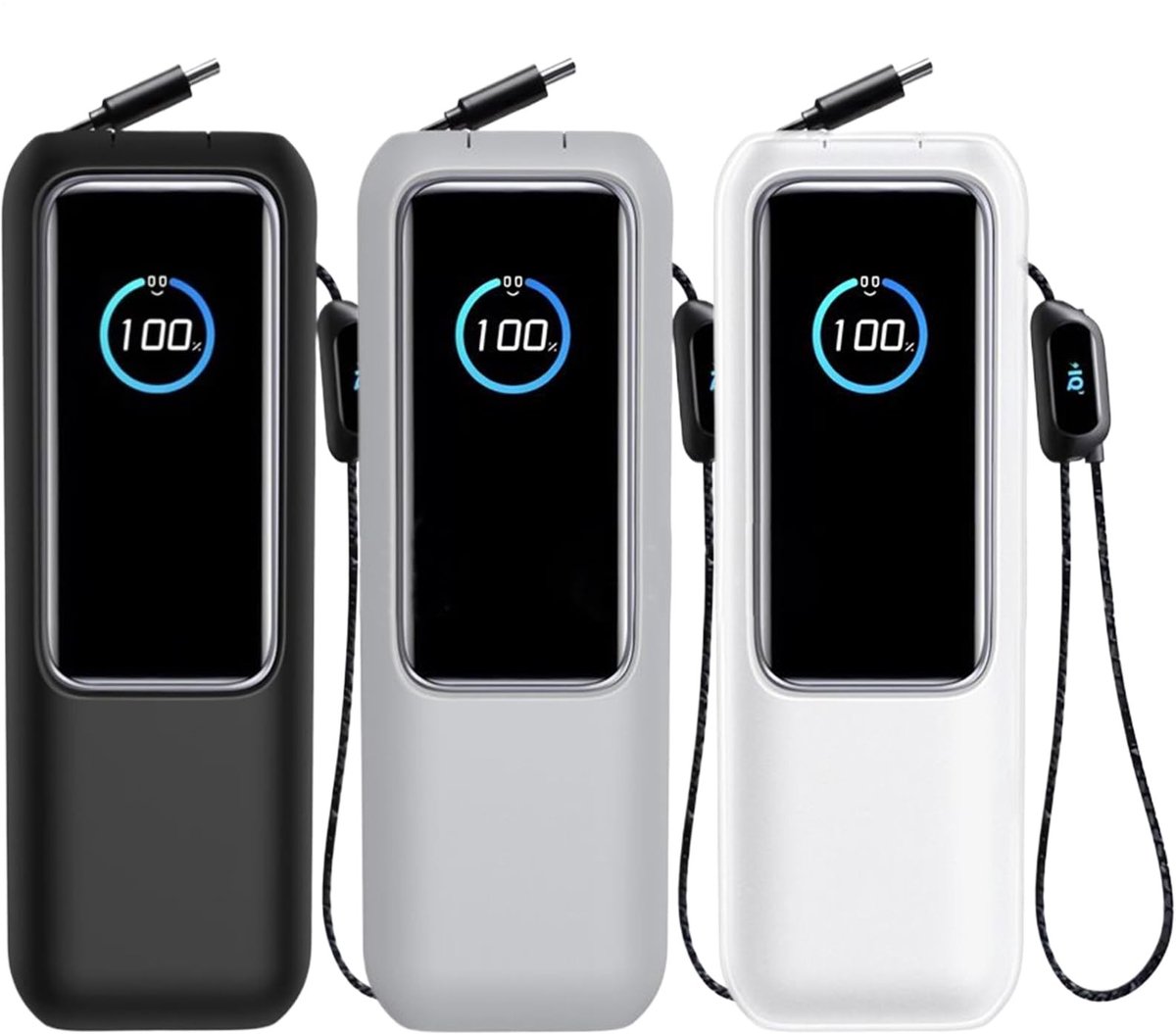 Siliconen Hoes voor Laptop en Powerbank - Stofdicht Grijs