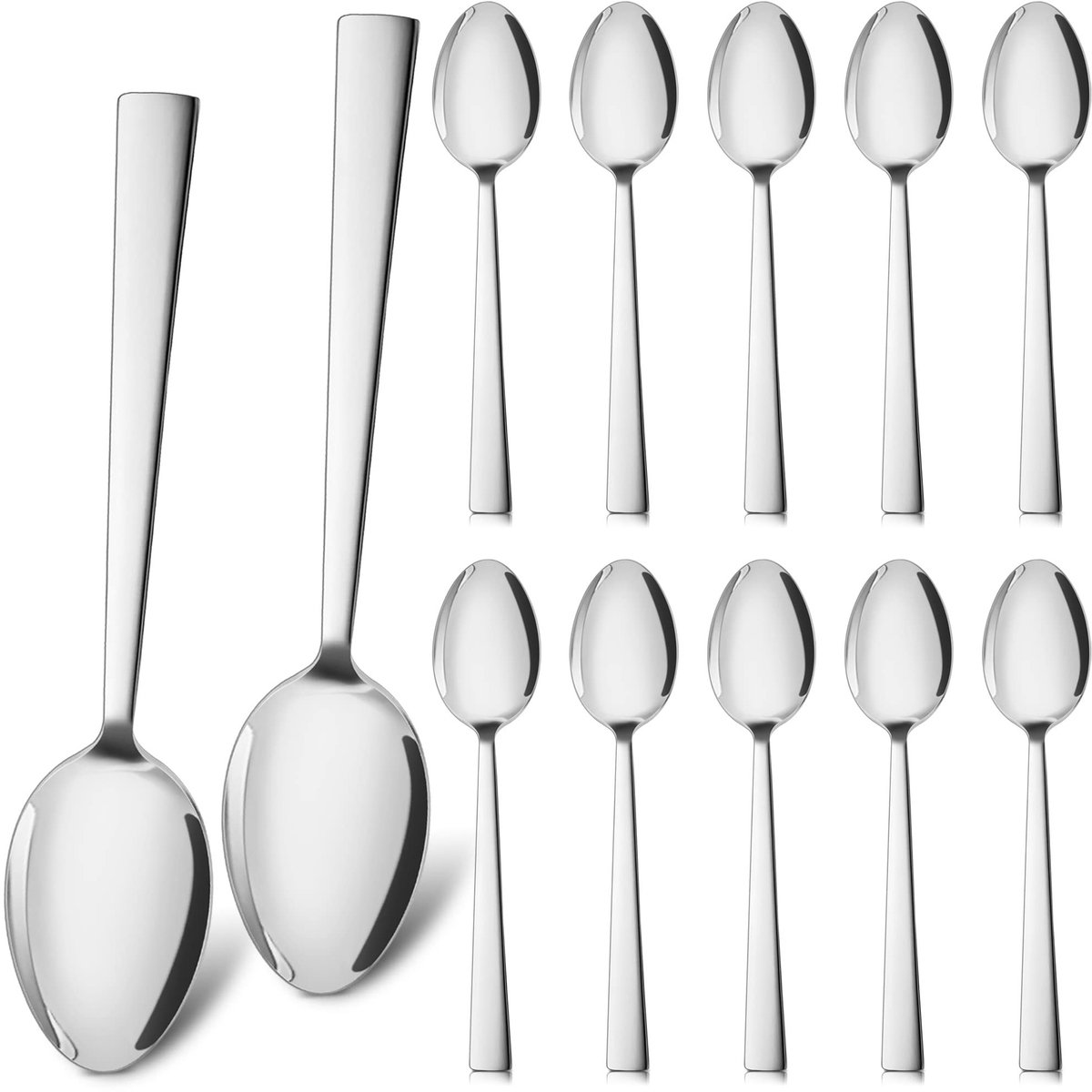 Set van 12 Soepenlepels - Modern en Elegant