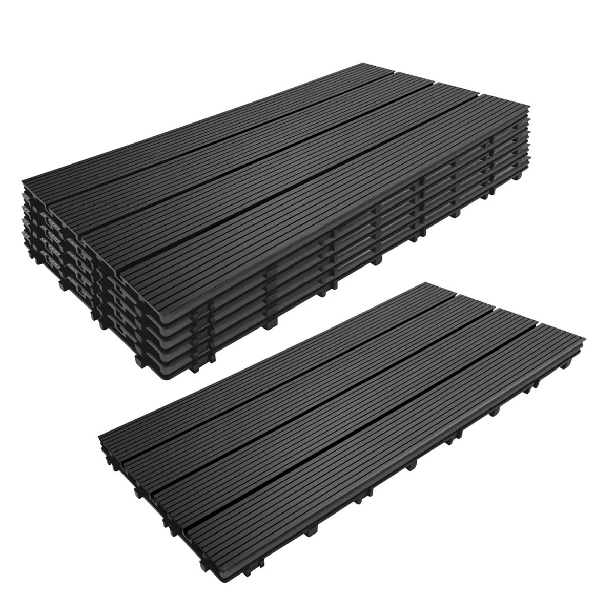 Tegels - Set van 6 - 60 x 30 cm - Anthraciet