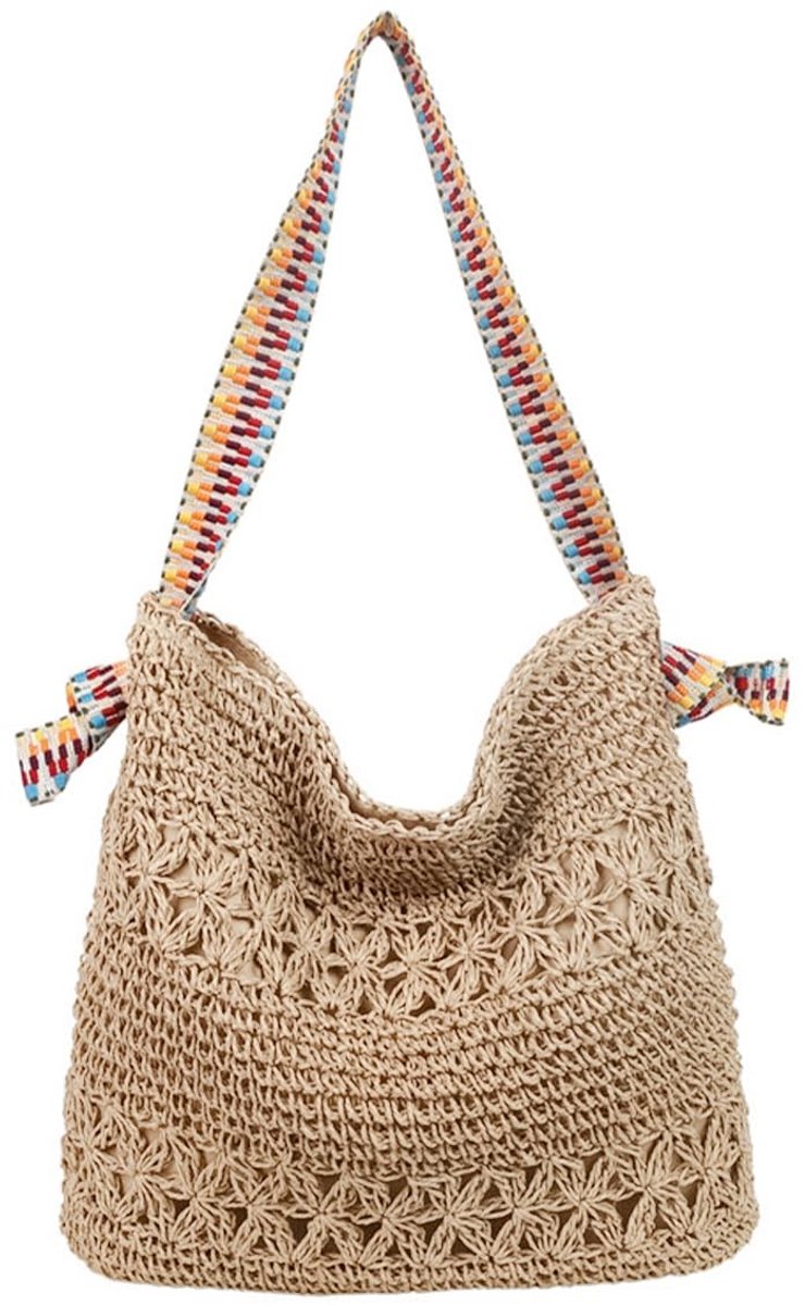 Stro Gevlochten Tas - Ideaal voor Strand en Zomeruitjes