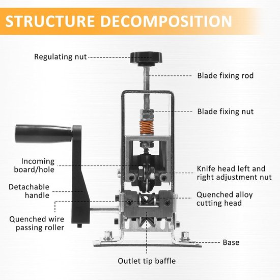 Professionele Kabelstripmachine voor Efficiënt Kabelstrippen, Kabelverwerking en Isolatieverwijdering — afbeelding 4