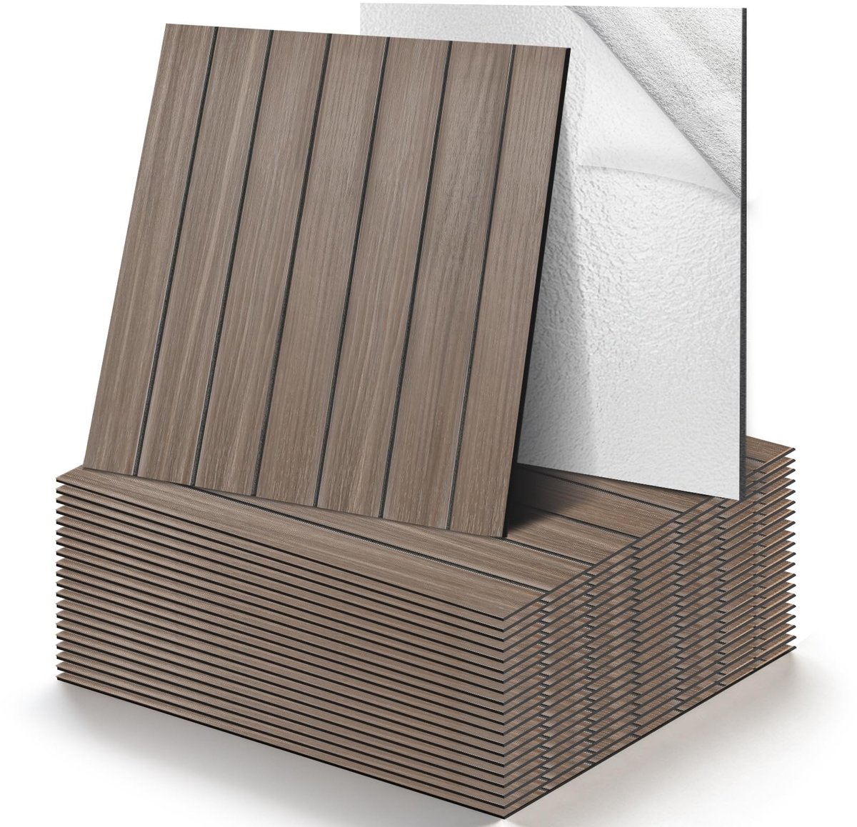 3D Tegel Stickers - Zelfklevend - 30 x 30 cm - 22 Stuks - Bruin