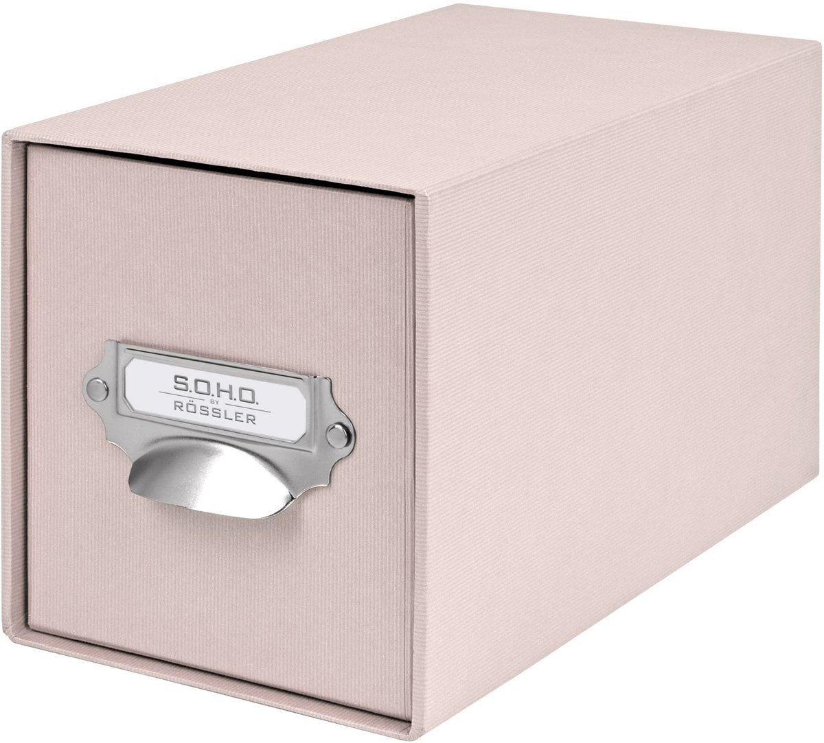 CD Opbergbox - Voor 47 CD's - Poederkleur - Met Schrijfbord