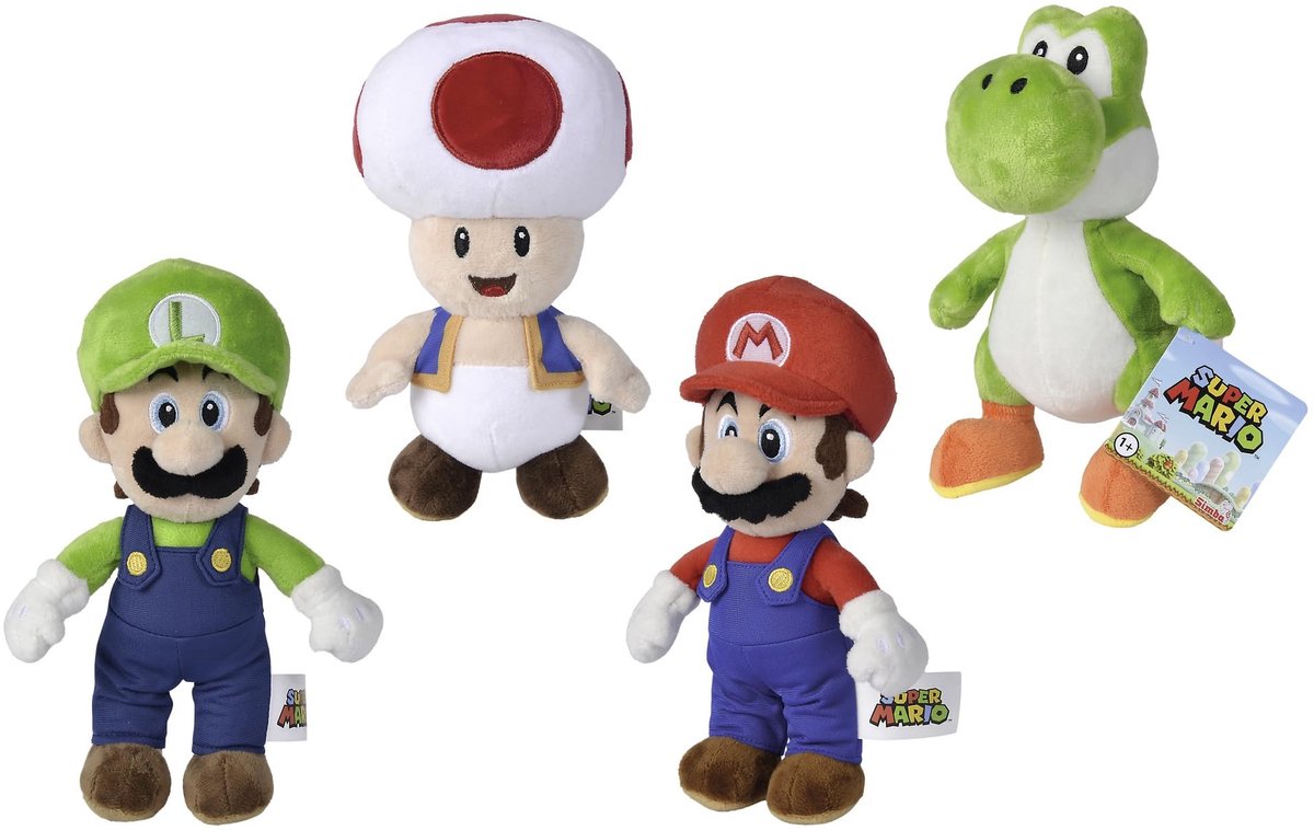 Super Mario Pluchen Dier - 20 cm - Random Selectie