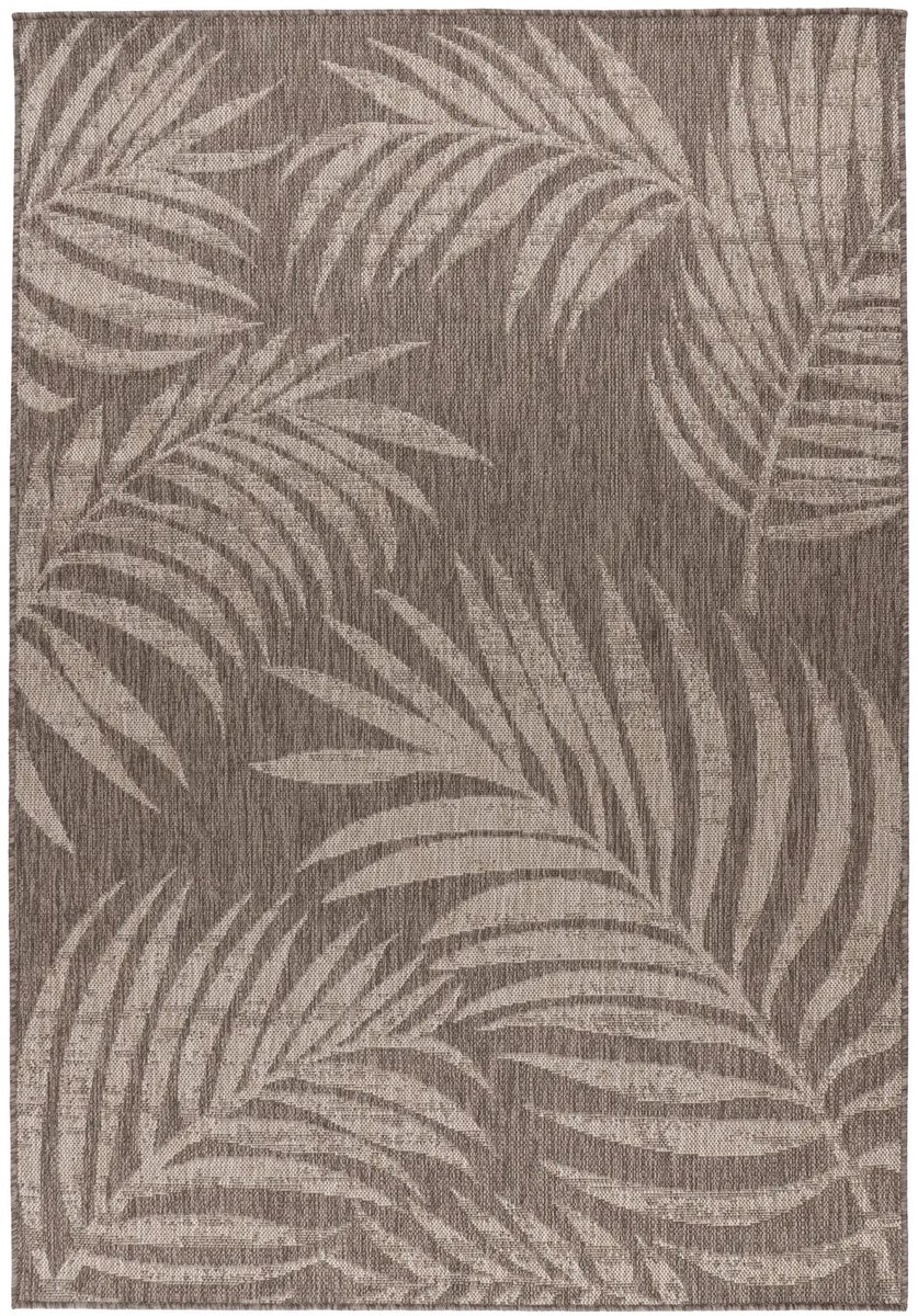 Dutch XXL Buitenkleed | Casa | Palmbladeren | Taupe | 120x170 cm | Buitentapijt | Tuintapijt
