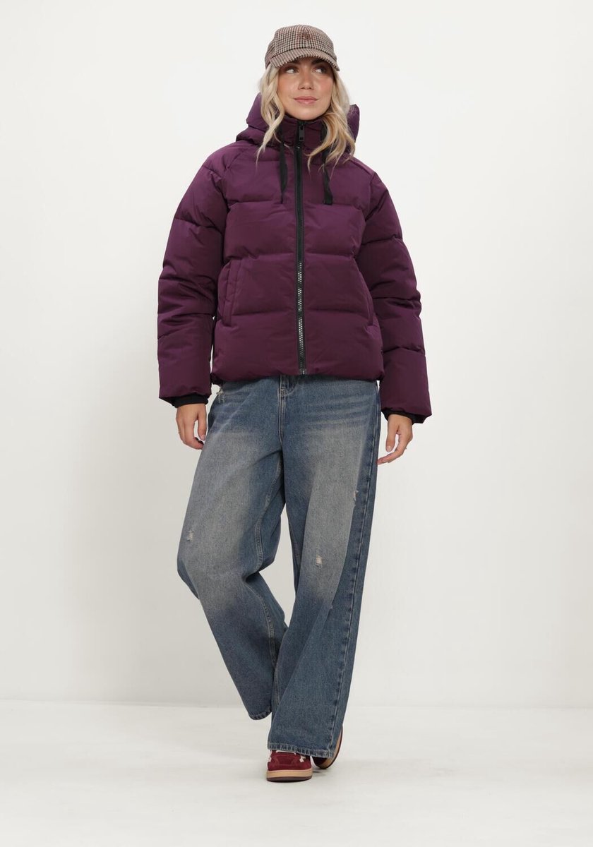 MSCH Copenhagen Mschpavinaria Short Jacket Jassen Dames - Winterjas - Plum - Maat XS/S