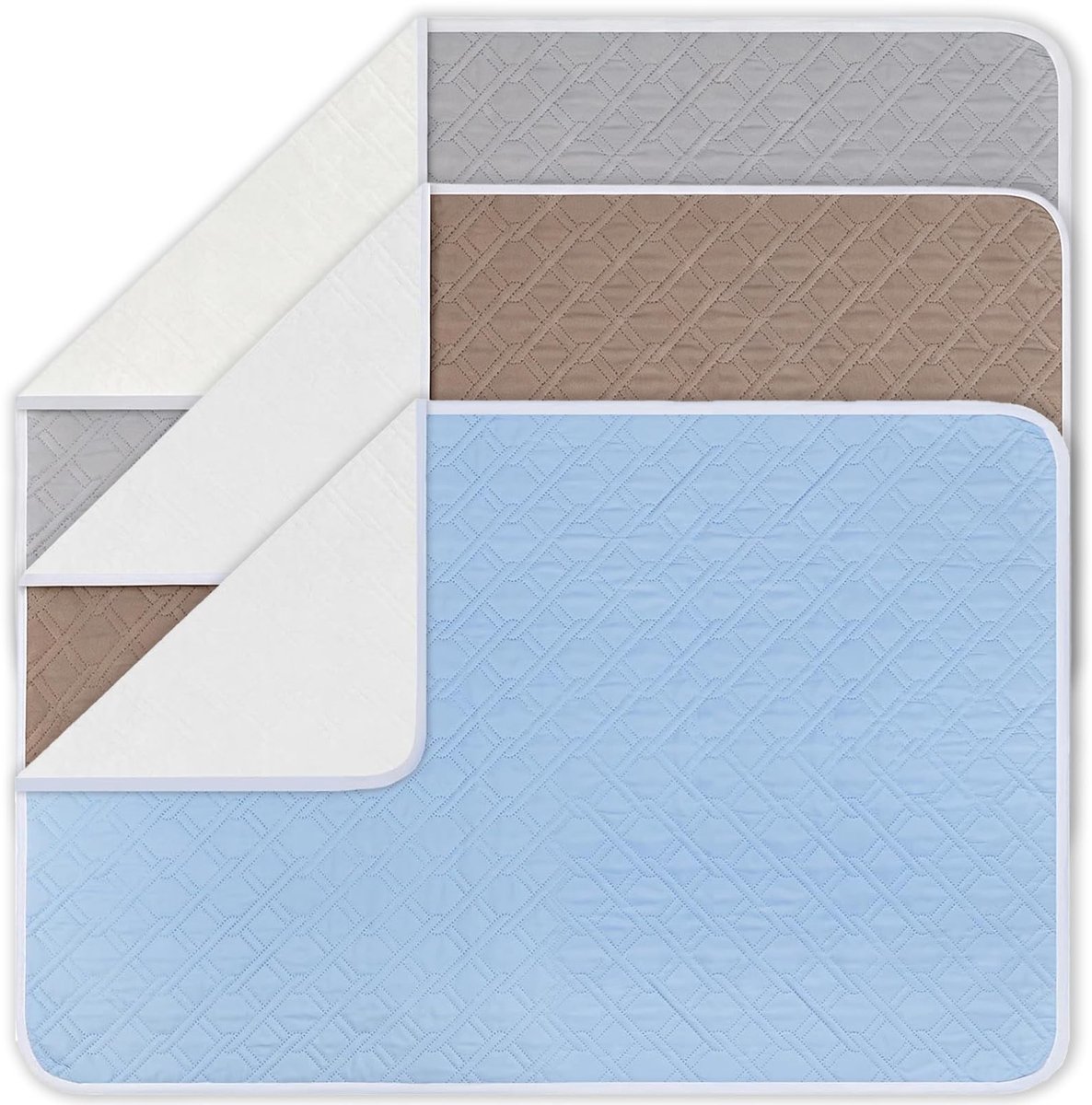 Wasbare incontinentieonderlegger - Antislip set van 3