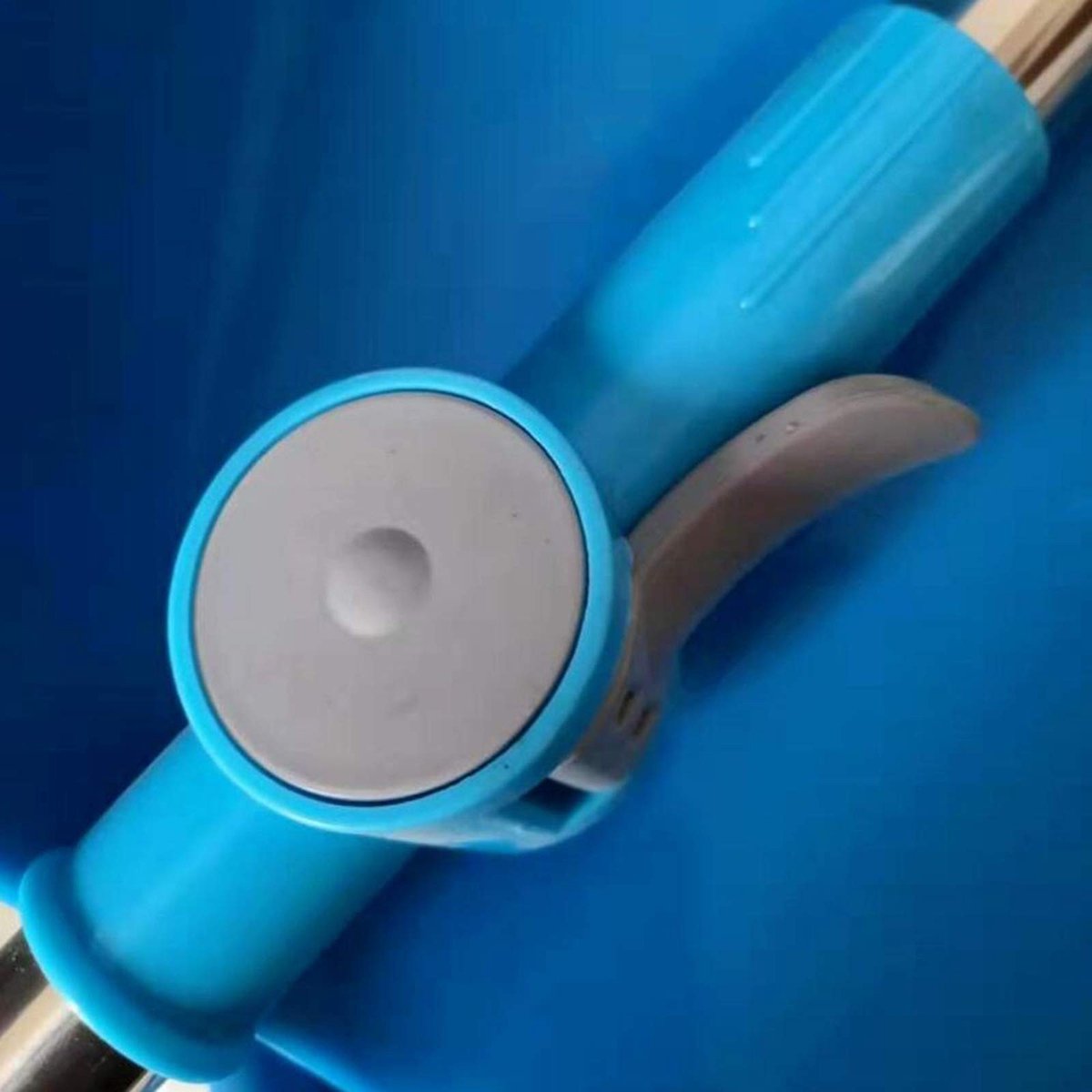 Telescopische Mopsteel Slot - Plastic Extensie - 2 Stuks - Blauw