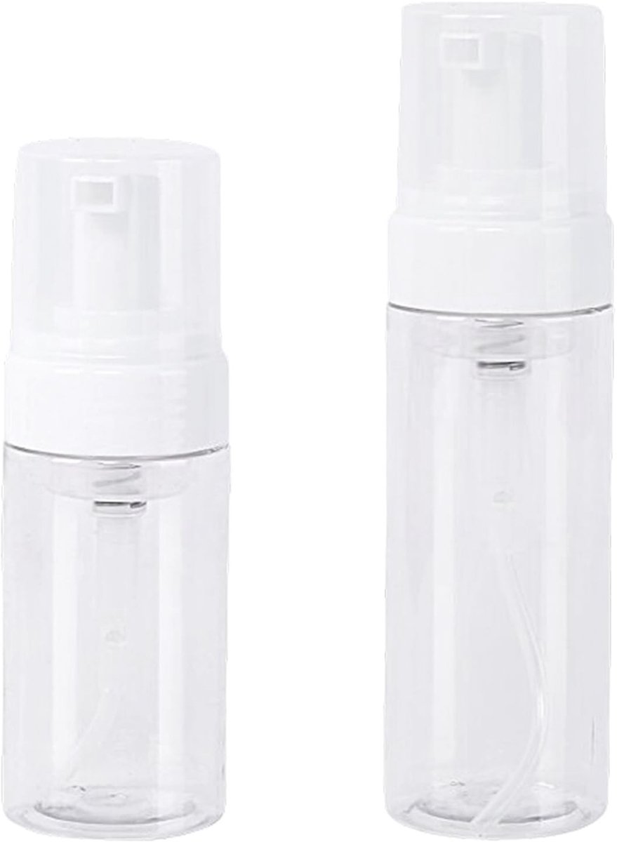 Reispompflessen Set - Navulbare Cosmetische Containers 3,3 oz en 5 oz