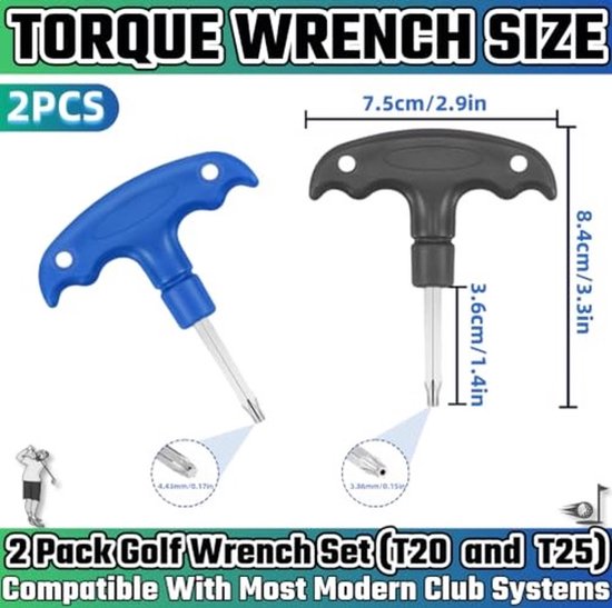 Golf Torque Wrench Tool Set - 2 Stuks T20 en T25 van GOLF — afbeelding 2