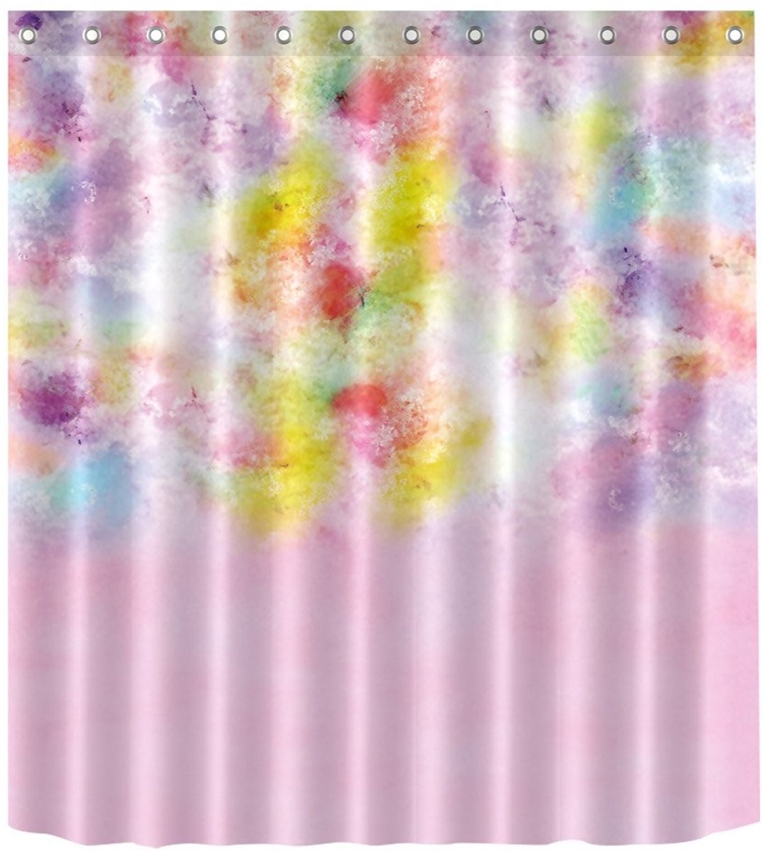 Waterdicht Douchegordijn - Cartoon Patroon en Meeldauw Bestand - 180x200 cm