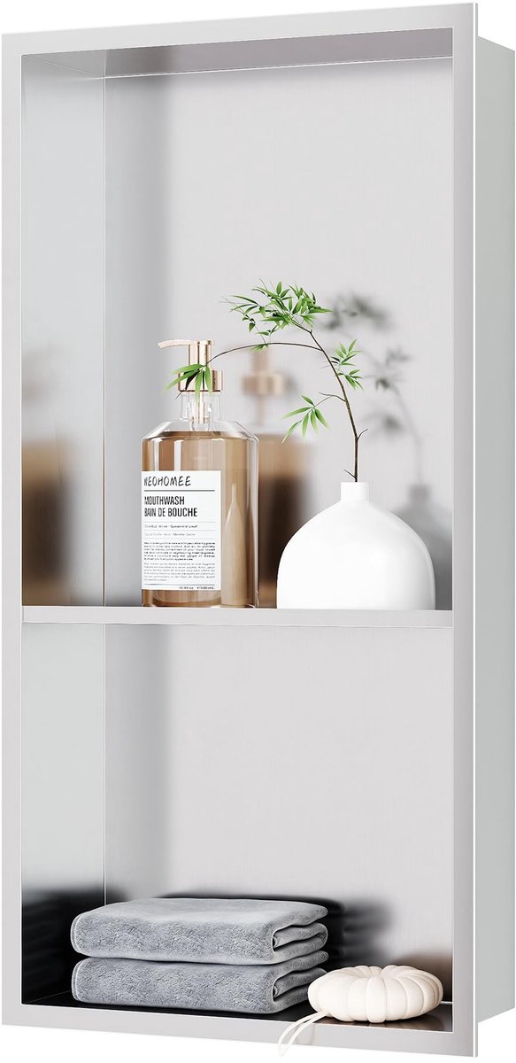 Wandniche - Doucheoplossing 30 x 60 x 10 cm, Dubbel Laag