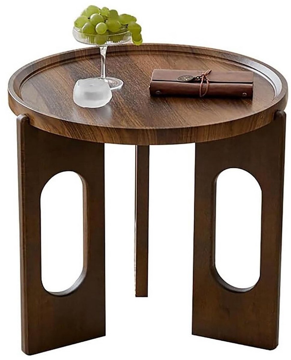 Bijzettafel - Houten Tafel met Stevige Poten - 70x48cm