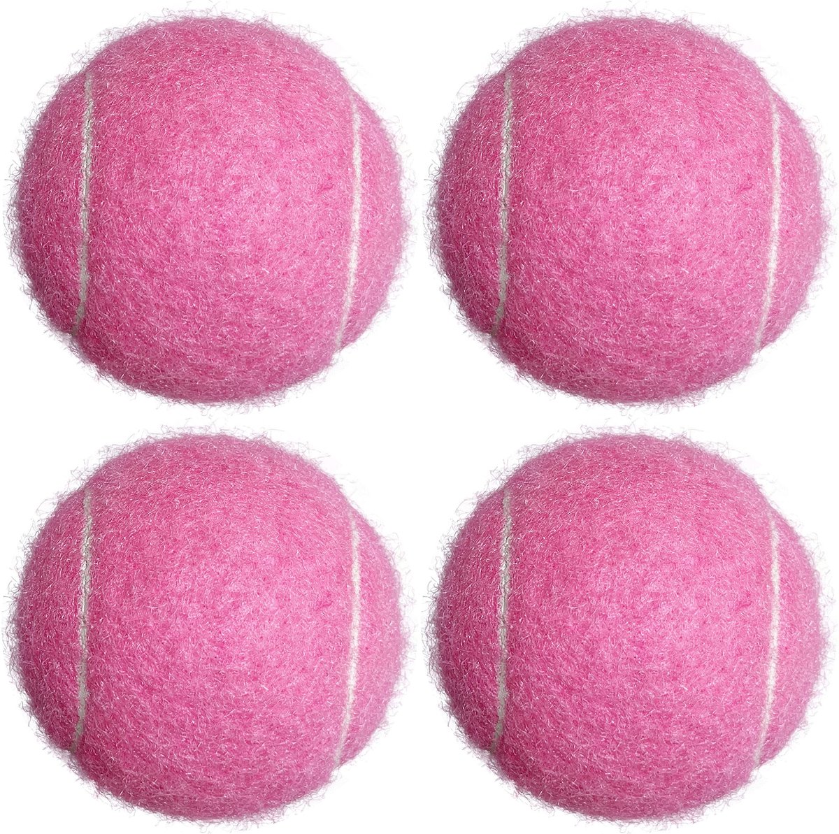 Tennisballen 4-Pack voor Beginners en Training - Roze
