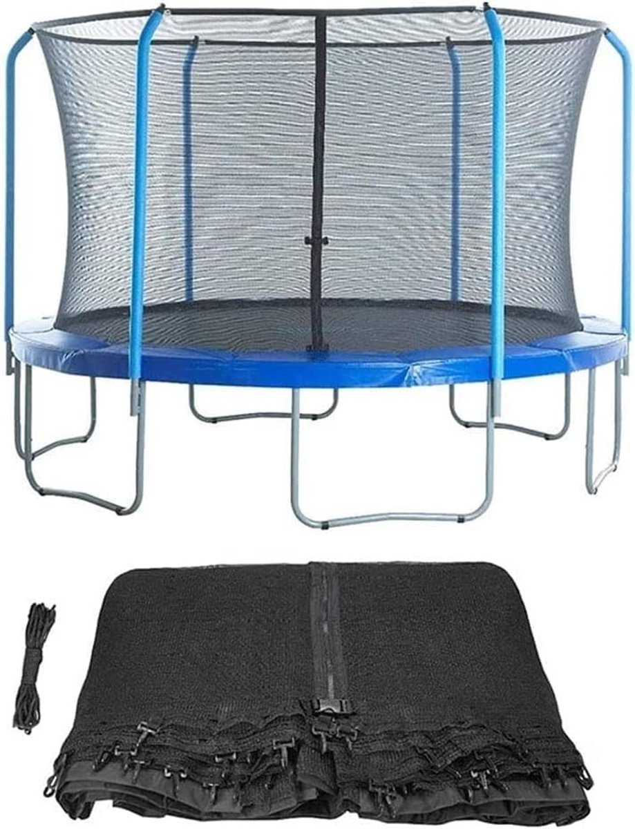 Vervangend Veiligheidsnet voor 10-14ft Trampoline - Zwart