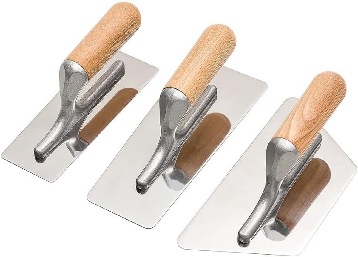 Troffel Set voor Wandafwerking - Gepolijst - 3 Stuks