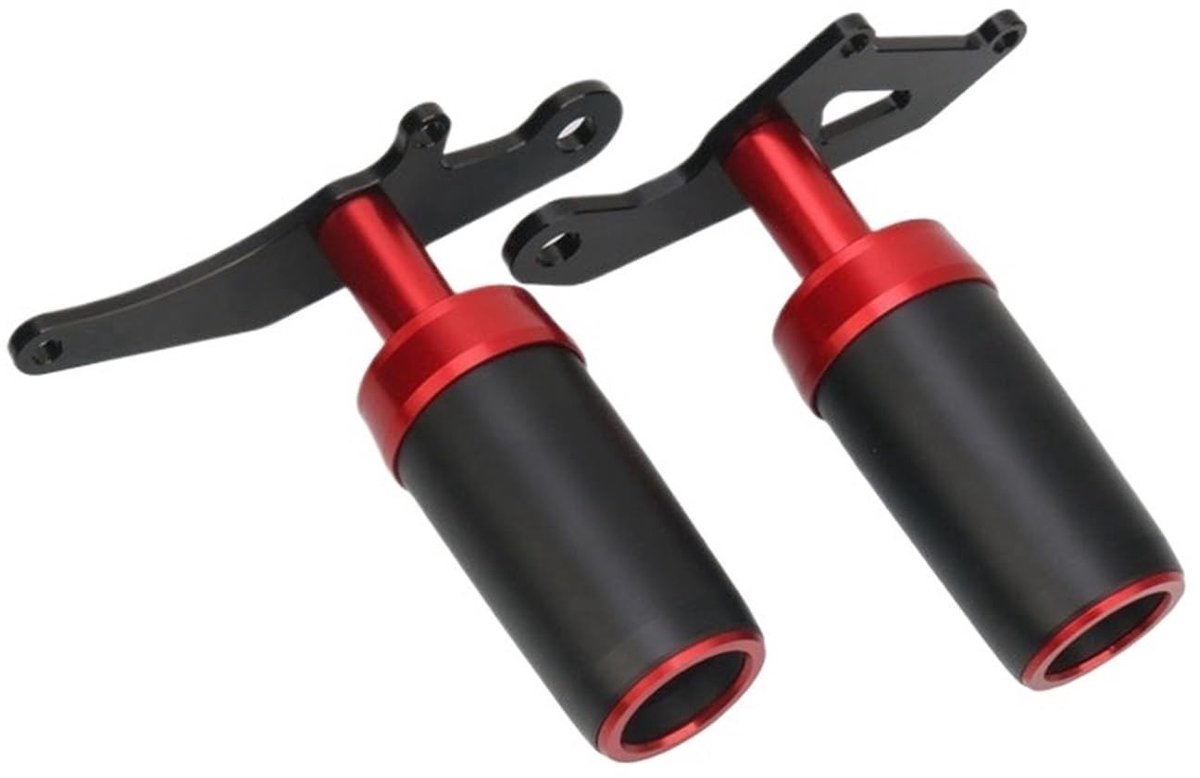 Motorfiets Valbescherming Frame Slider - Crash Pad Protector - Rood