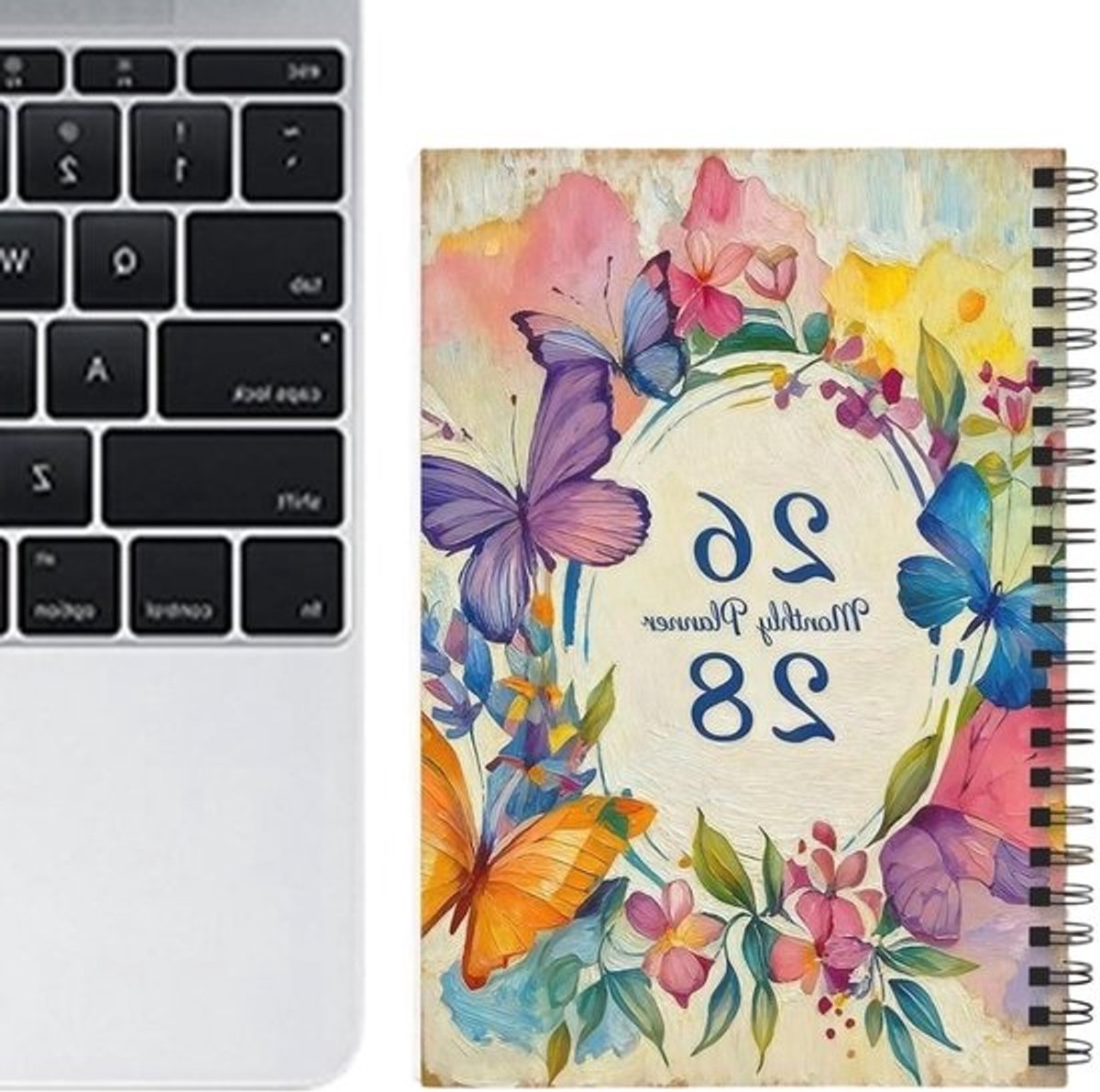 Maandplanner 2026-2028 - Takenlijst planner Jaarplanner - Langetermijn planning - 36 maanden overzicht - 21 x 14 cm - Bloemenprint