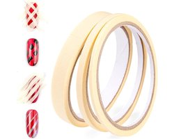 Set van 3 Nagelstickers, Zelfklevende Tape voor Nail Art, Perfect voor Franse Manicure en Nagellak Scheiding, Veilig en Niet-Toxisch