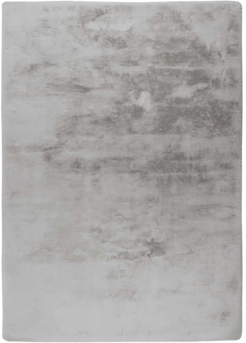 Dutch XXL Fluffy Vloerkleed | Tapijt | Dolce | Uni | Zilver | 80x150 cm
