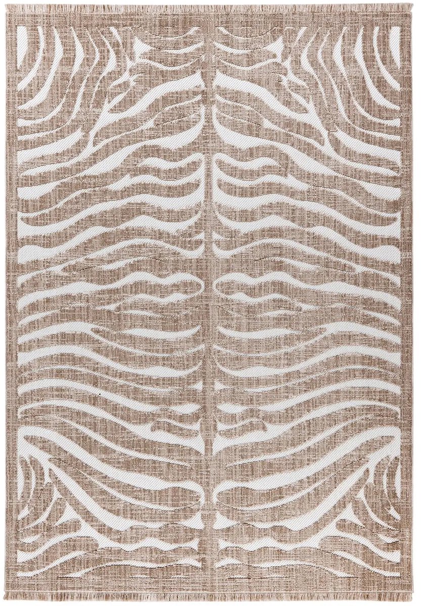 Laagpolig Vloerkleed | Tapijt | Sarai | Dierenprint | Bruin | 120x170 cm