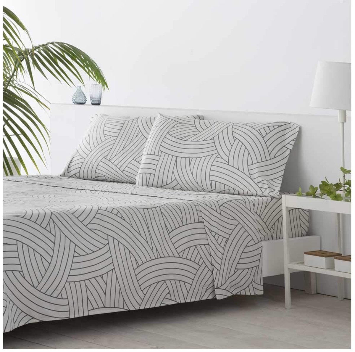 Hypoallergene Bedlinnen Set - 3-delig - Grijs - 160 x 190/200 cm