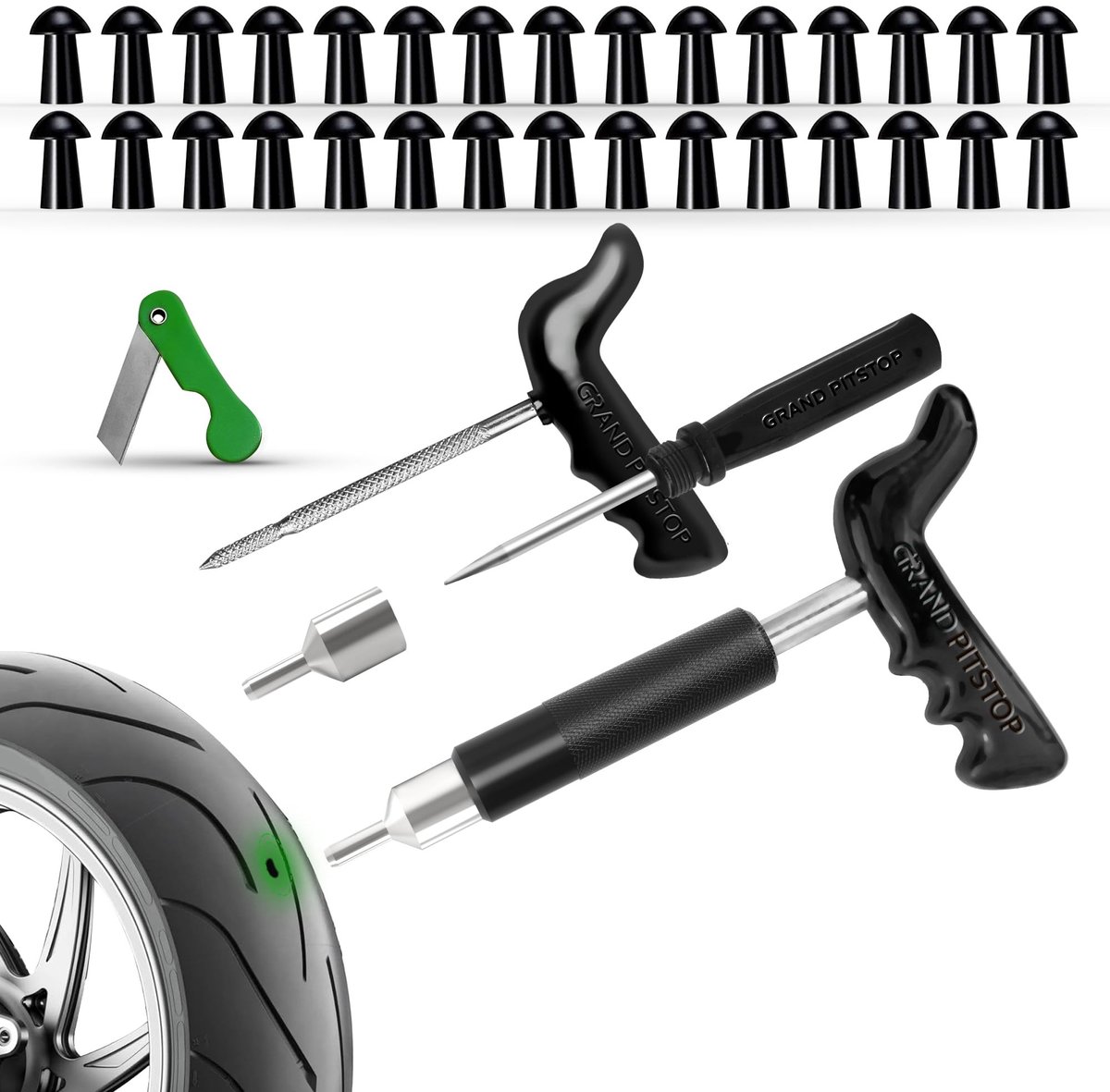 Bandenplakset voor Motoren en Auto's - 30 Padden