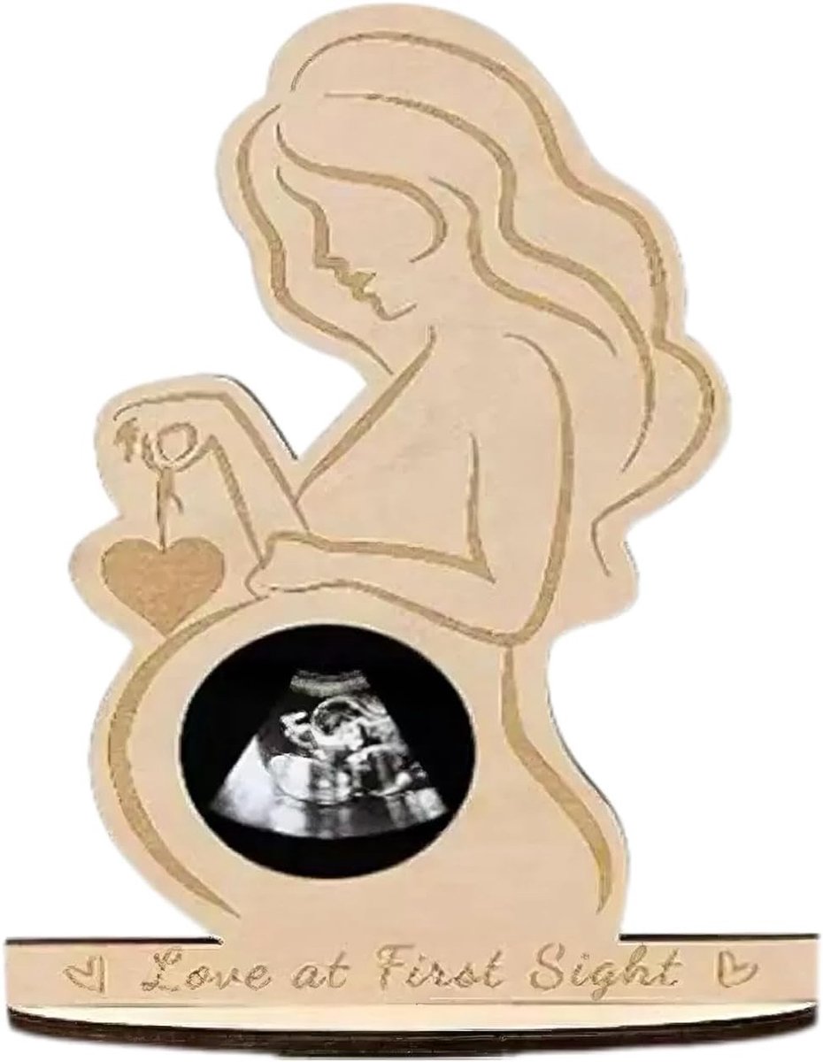 Ultrasone foto kaders en mijlpaalkaarten voor zwangerschap, perfect cadeau voor aanstaande moeders, gender reveal geschenken en liefde op het eerste gezicht