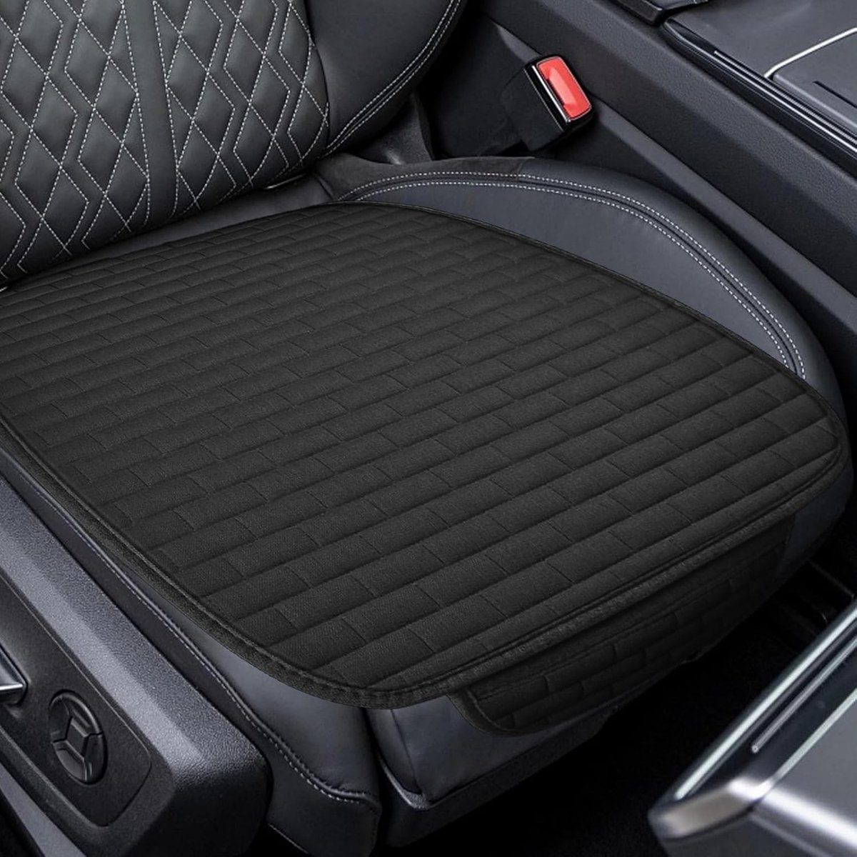 Comfortabele Autostoel Kussen 60 x 49 cm, Antislip en Ademend, Ideaal voor Auto, SUV, Van en Vrachtwagen, Verhoogt Rijcomfort en Ondersteuning