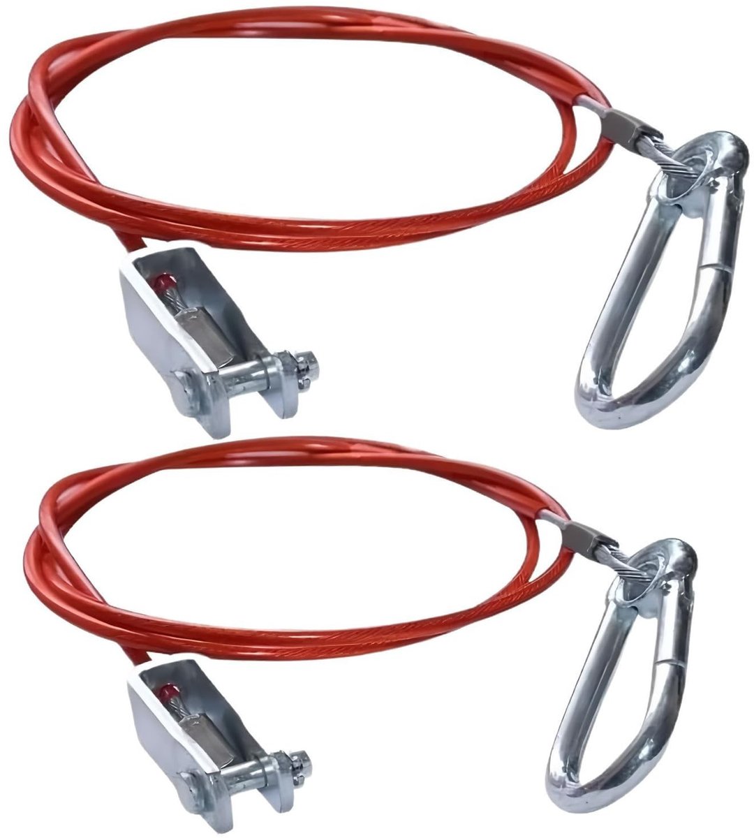Robuust Aanhangertouw - 2 Stuks, 1 Meter met Haak