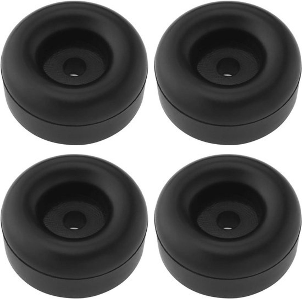Rubberen Schokabsorberende Voetjes - Trillingsdempers Meubels - Meubels Stabiliseren - Grote Demping - 64x27.5x28.5mm - Zwart