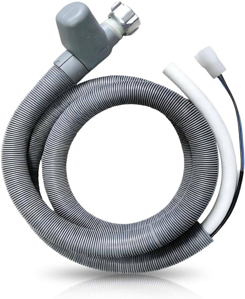 Universele Waterinlaatslang voor Vaatwasser en Wasmachine, 1,85 m, 3/4 Inch Aansluiting, Flexibel en Duurzaam