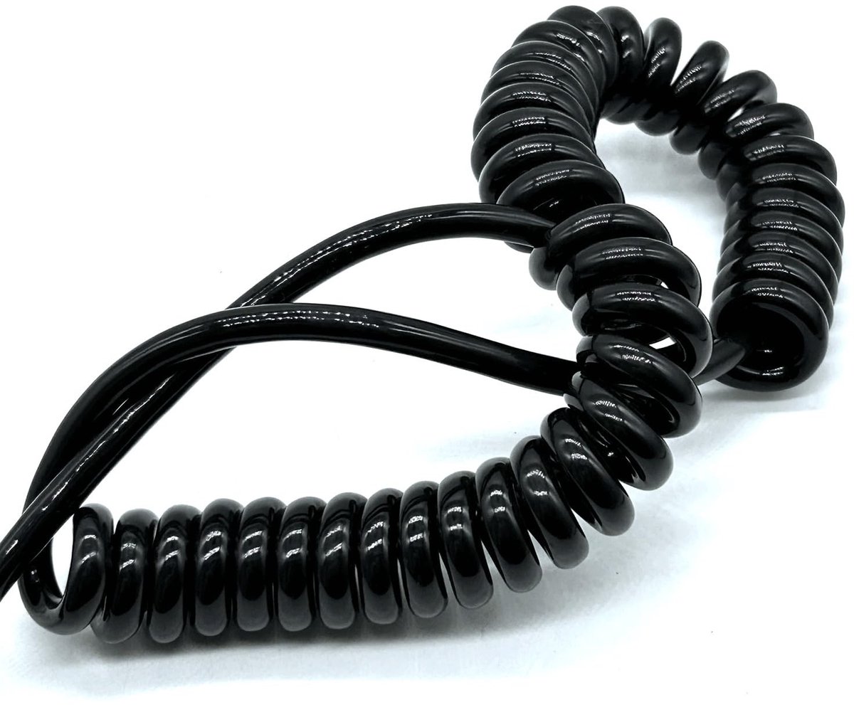 Spiral Kabel 1,25 m - 2-kern 1,5 mm² Koper