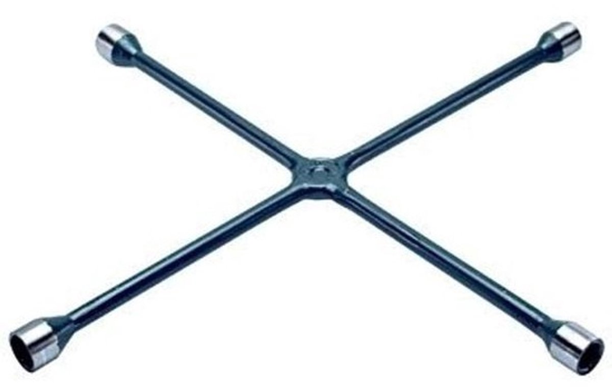 4-weg moersleutel - Kruissleutel professioneel - Autoreparatie - Drop gesmeed - 20 inch - Zwart