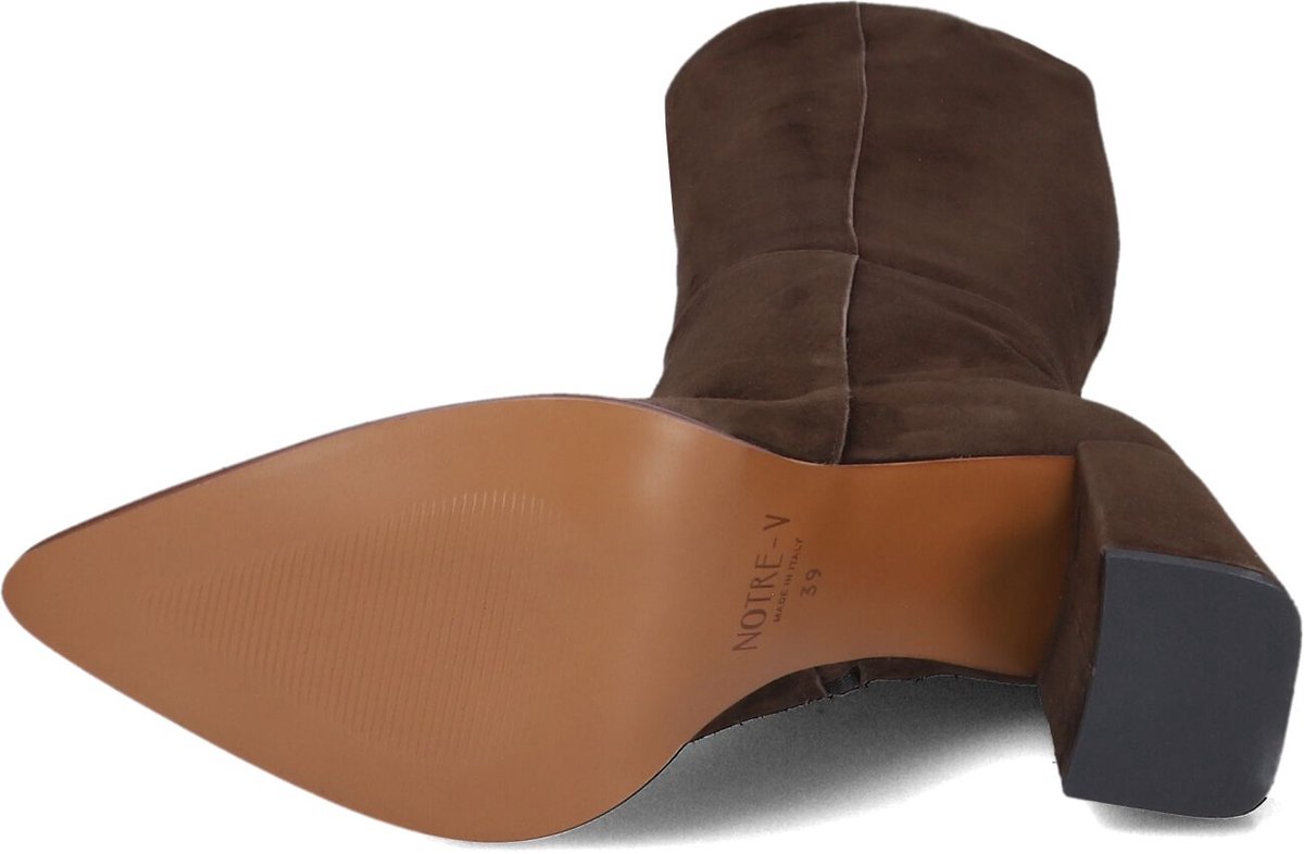 Notre-V 94894 Laarzen - Suède - Dames - Bruin - Maat 37
