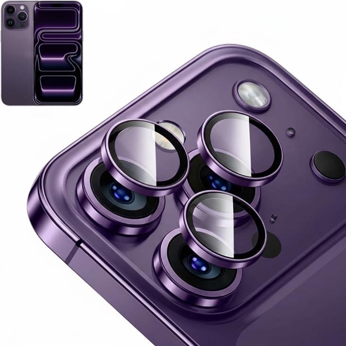 Camera Bescherming voor iPhone 17 Pro en Pro Max - 3-pack, 9H Gehard Glas, Krasbestendig en Schokbestendig, Eenvoudig aan te brengen