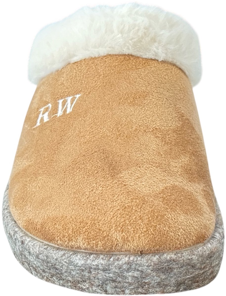 River Woods Pantoffel Camel - Maat 38