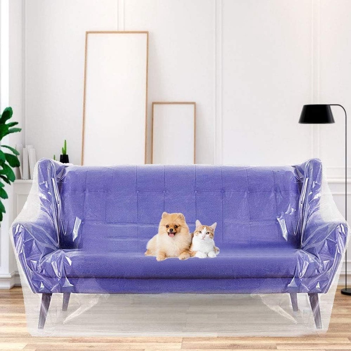 Transparante Sofa Cover 2 x 3 m - Beschermende Plastic Dekking voor Meubels, Stofbestendig en Duurzaam voor Bank en Fauteuil